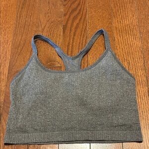 Ladies gray workout tank
